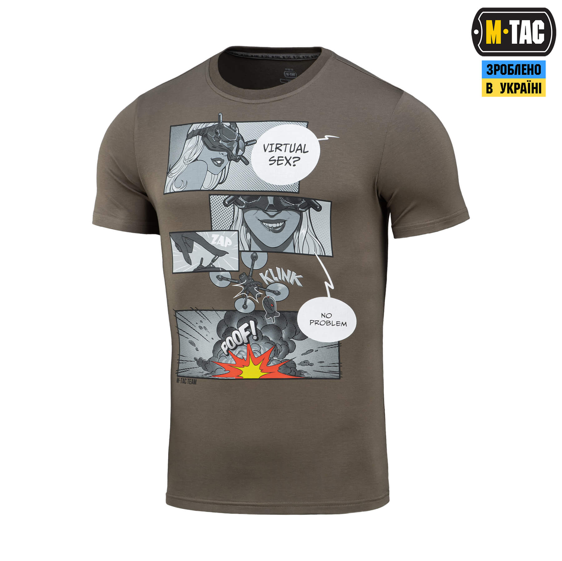 M-Tac футболка Comics Drone Girl Dark Olive купити за доступною